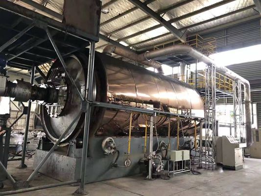15.5kw Sistema di pirolisi e distillazione per il riciclaggio di pneumatici vecchi pneumatici fango di olio di plastica