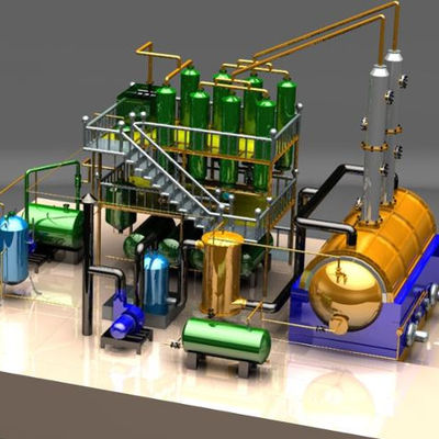 Macchine per la distillazione da pneumatici a gasolio con capacità da 5 a 10 tonnellate