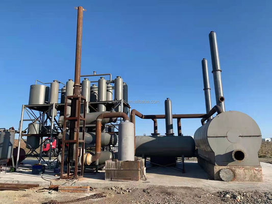 Impianto di riciclaggio di olio nero per la trasformazione di olio diesel