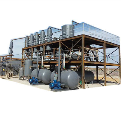 Riciclaggio dell'olio di scarico sotto vuoto in impianto di distillazione diesel 7,2-9 tonnellate di produzione in 24 ore