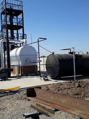 30TPD Rifinimento dell'olio di scarto per motori in apparecchiature di distillazione diesel in 150 metri quadrati