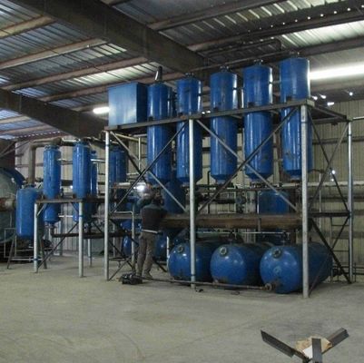 Dimensione ospitante D1200*3000 mm Rafineria di olio di motore a piccola scala per il riciclaggio del gasolio