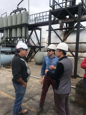 Impianto di riciclaggio di olio nero per la trasformazione di olio diesel