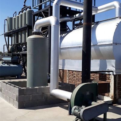 D1200*3000mm Mini raffineria di petrolio greggio impianto di distillazione per il petrolio a gasolio e benzina
