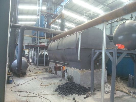 Impianto di distillazione di olio di pirolisi per la trasformazione di pneumatici vecchi e di plastica in carburante diesel