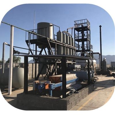 Impianto di distillazione di olio di pirolisi per la trasformazione di pneumatici vecchi e di plastica in carburante diesel