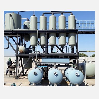 Rafinazione dell'olio di scarico per motori diesel di alta capacità da 16 kW 2.2*5.5m Dimensioni