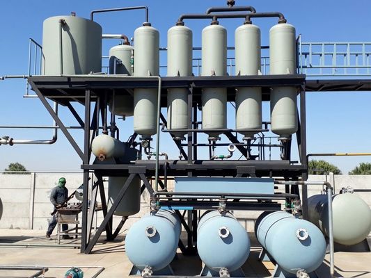 Flusso nominale Forma della struttura orizzontale/verticale Olio motore utilizzato per la macchina di produzione del diesel