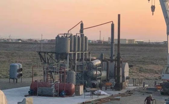 Macchina di distillazione a vuoto di petrolio greggio leggero LCO 24 ore produzione di petrolio 7,2-9 tonnellate diesel