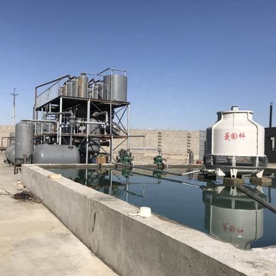 Metodo di riscaldamento riscaldamento indiretto pirolisi impianto di distillazione di raffineria di olio di plastica