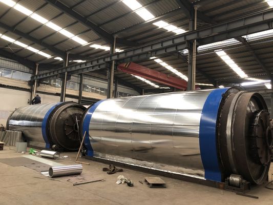 Impianto di pirolisi continua dei rifiuti di pneumatici con tensione 380V/50HZ e capacità di 20-30 tonnellate