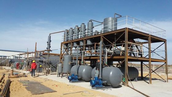 Tecnologia rivoluzionaria impianto di distillazione di olio di scarto per la produzione di gasolio e olio base