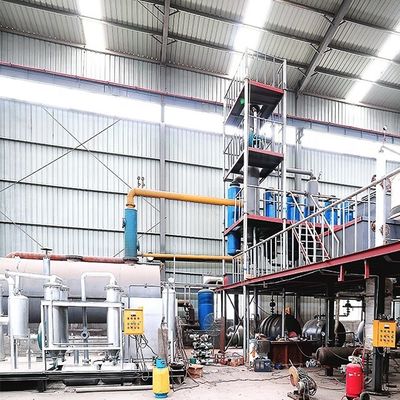 Riciclare olio di motore usato in diesel e olio base con apparecchiature di distillazione da 380v/50hz
