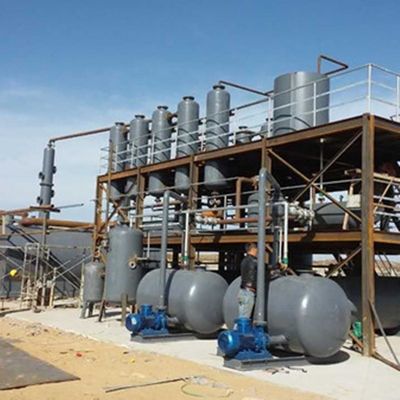 Riciclare olio di motore usato in diesel e olio base con apparecchiature di distillazione da 380v/50hz