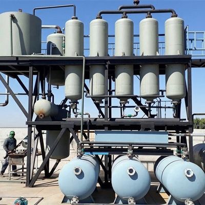 Riciclare olio di motore usato in diesel e olio base con apparecchiature di distillazione da 380v/50hz