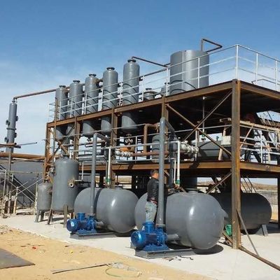 Rifiuti di pneumatici, olio di pirolisi di plastica per l'attrezzatura di distillazione del gasolio