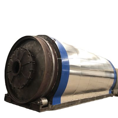 15.5kw tipo rotativo riciclare trasformare pneumatici di scarto e plastica a combustibile macchine di pirolisi di olio