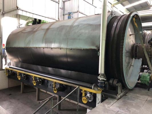 15.5kw tipo rotativo riciclare trasformare pneumatici di scarto e plastica a combustibile macchine di pirolisi di olio