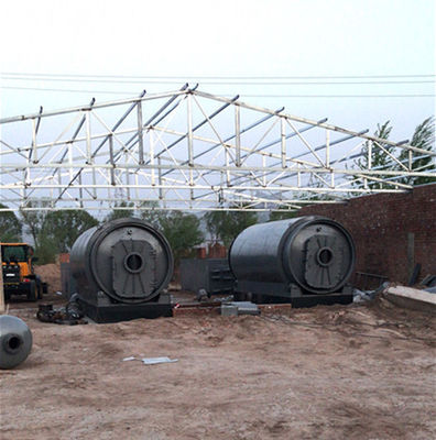 15.5kw macchina di pirolisi per la conversione di rifiuti di plastica/ pneumatici in olio combustibile ecologico