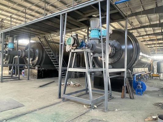 Macchina di riciclaggio automatico continuo di pneumatici per la produzione di olio combustibile