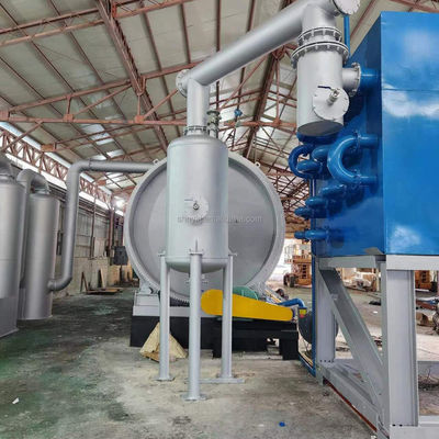 2800mm*7700mm Macchina di pirolisi da gomma a olio per l'utilizzo sostenibile delle risorse