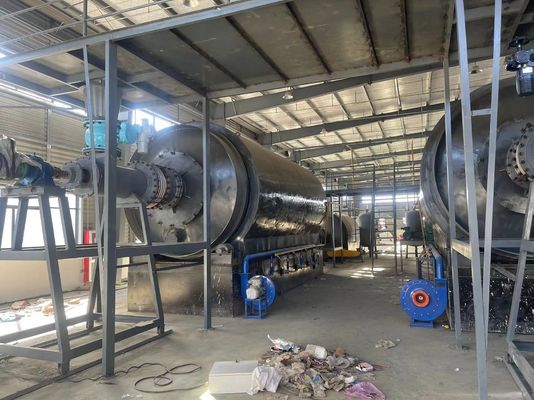 10 tonnellate di impianto di pirolisi per la linea di produzione di plastica/pneumatici per l'olio diesel